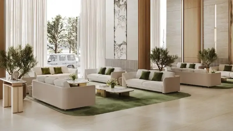 Binghatti Titania Studio Apartment — sitting area