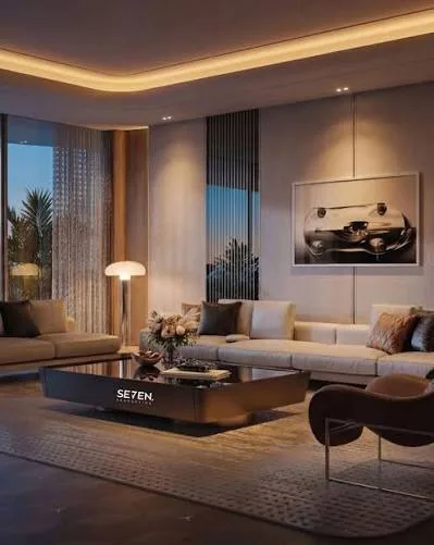 Binghatti Vision Iconic 5 Bedroom Apartment — living area